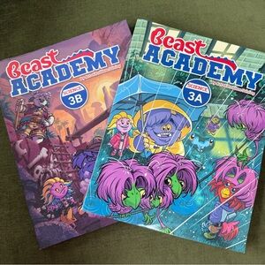Beast Academy Science 3A & 3B Workbooks - Colorful Illustrated Covers